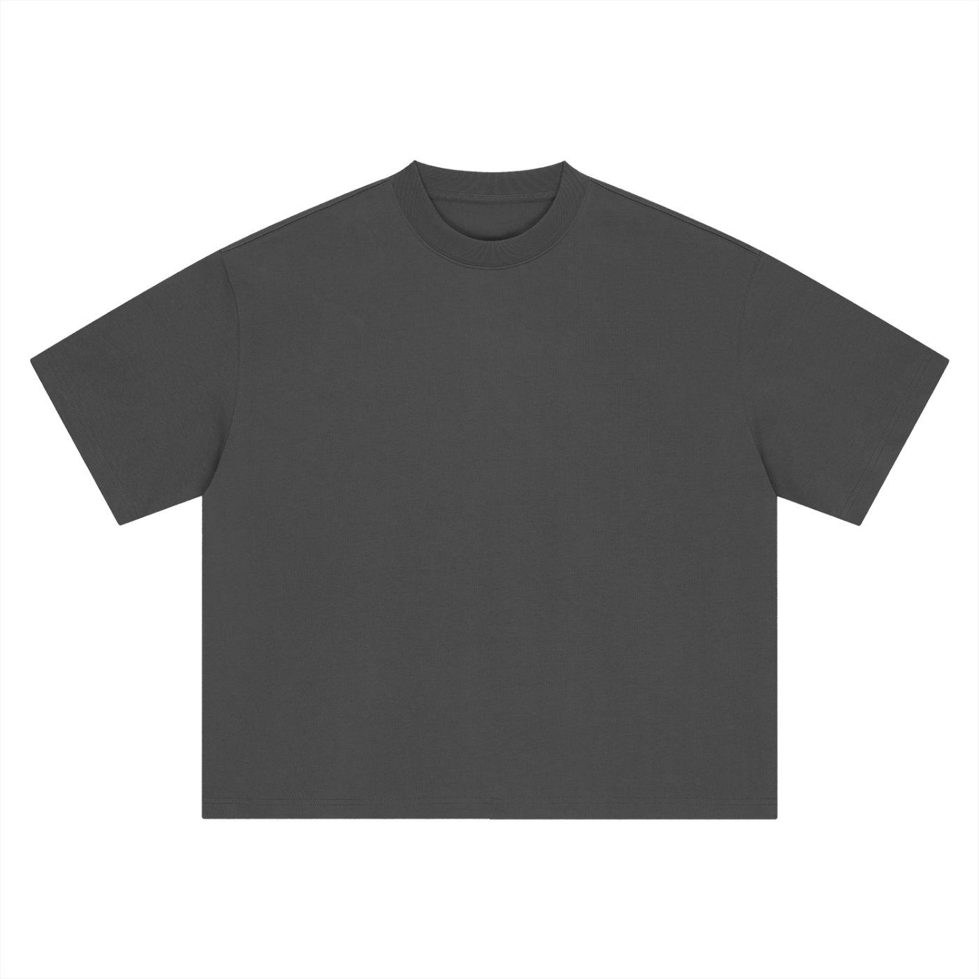 Gray on Gray Chrome Boxy T-Shirt