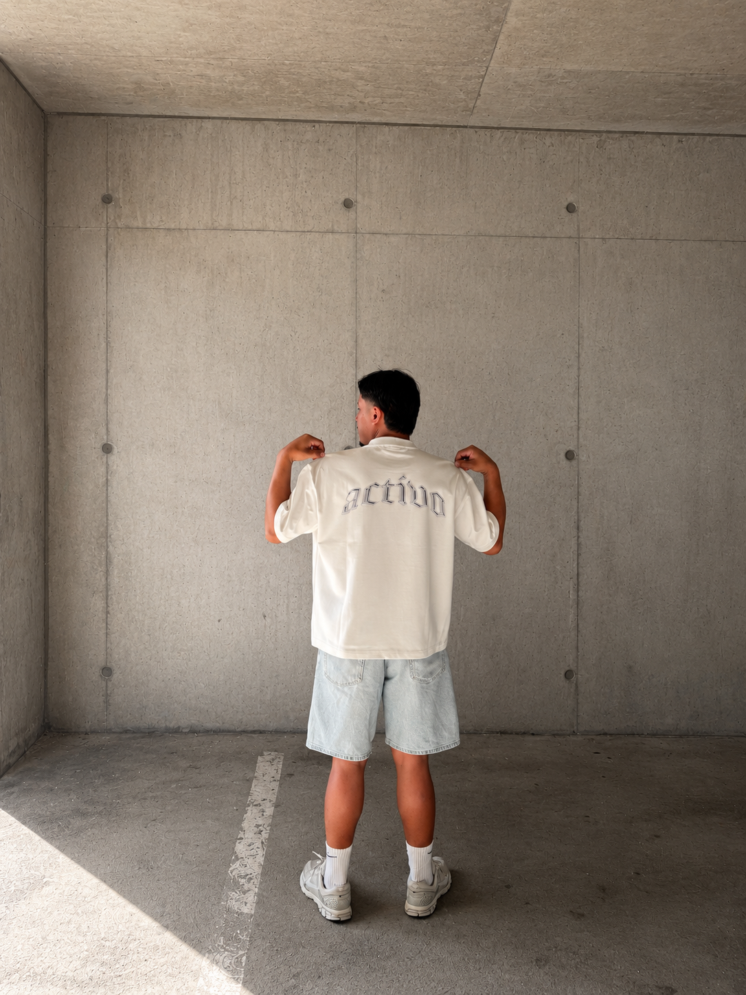 Gray Chrome Boxy Tee