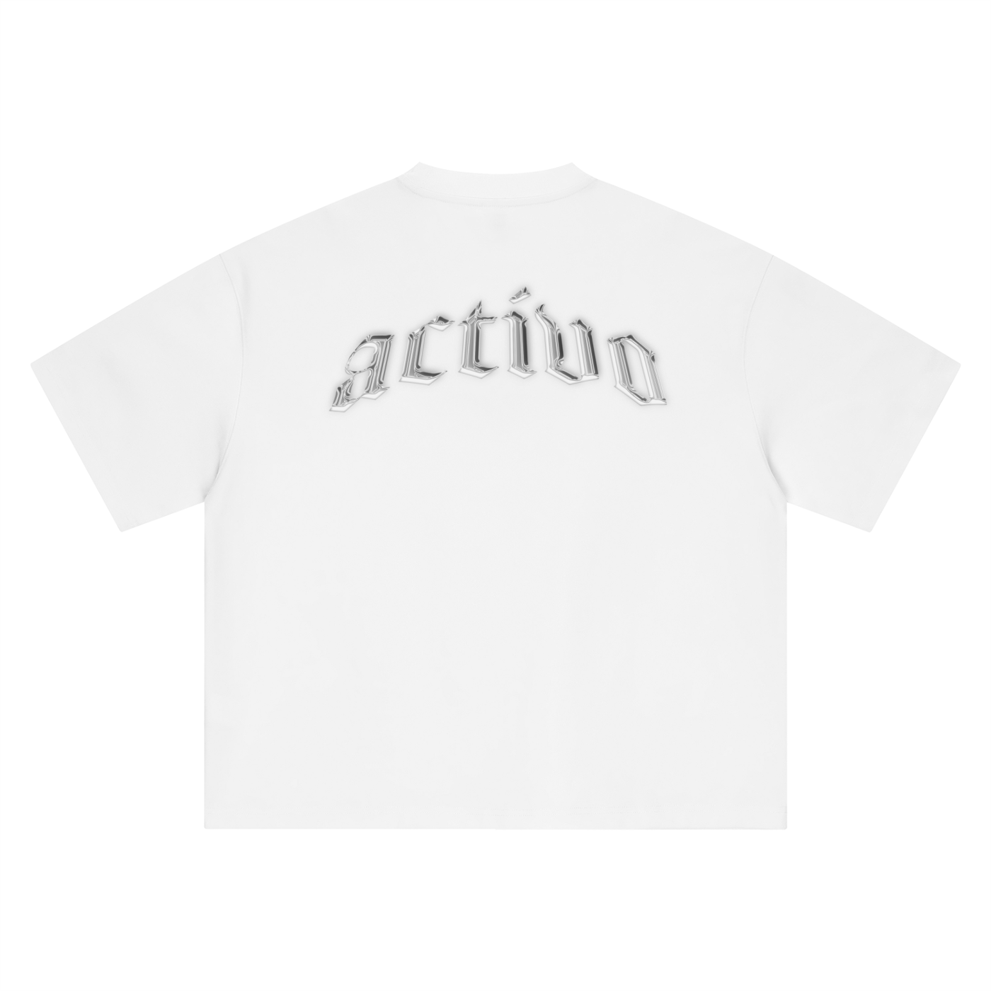 Gray Chrome Boxy Tee