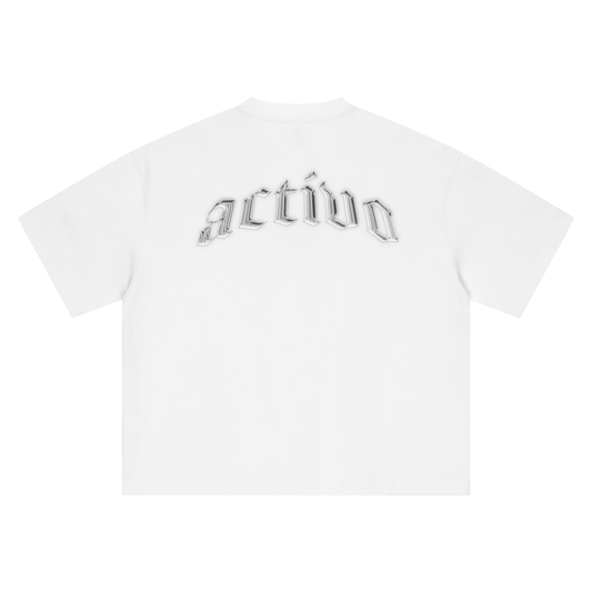 Gray Chrome Boxy Tee