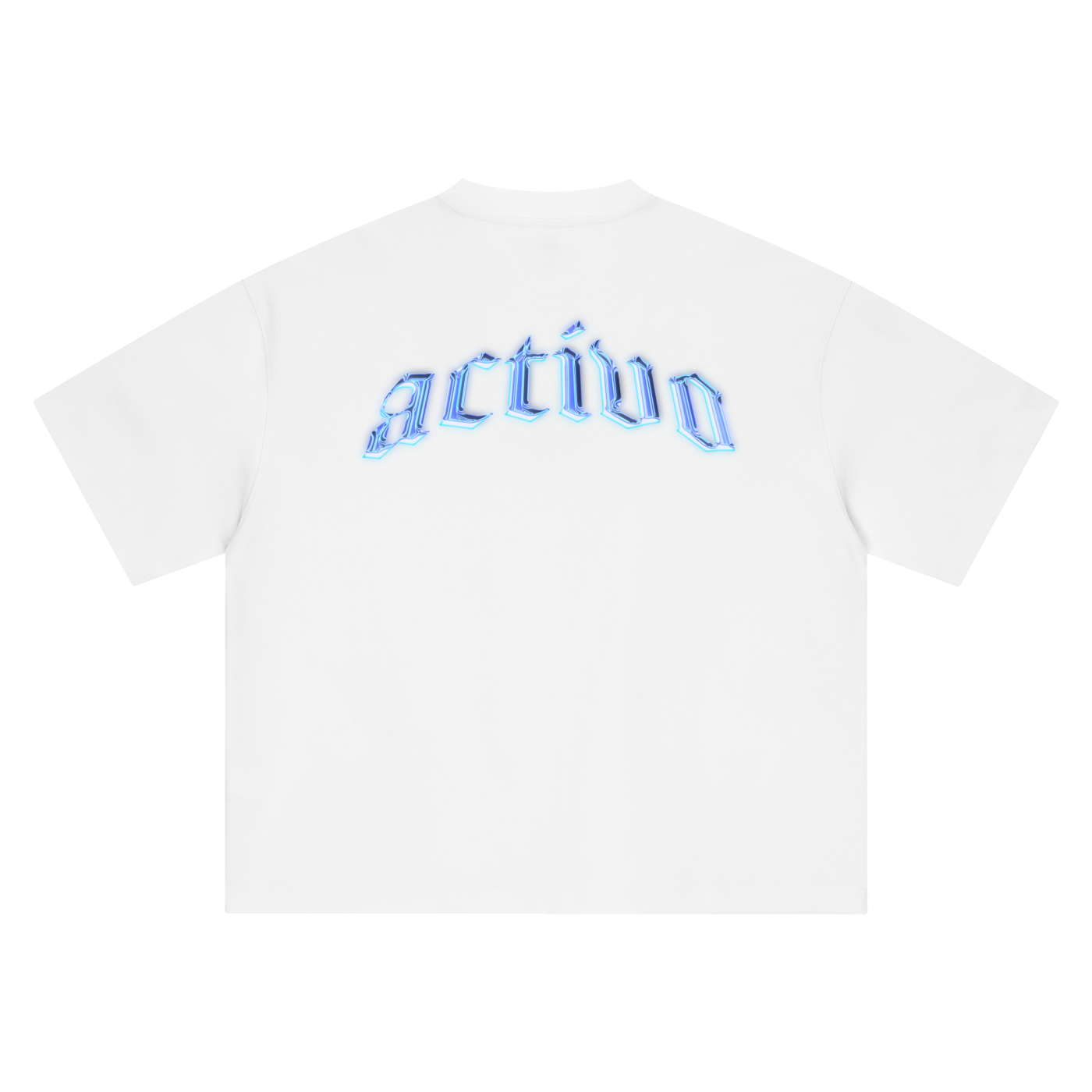 Chrome Azul Activo Boxy Tee