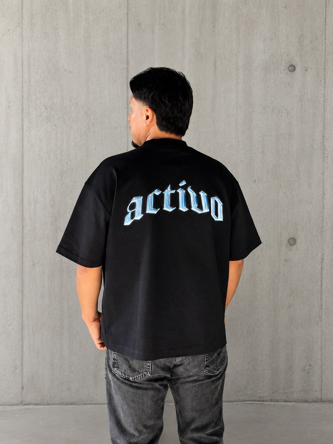 Black Activo Boxy Tee